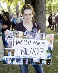 Alexandra disappearing on July 8th, 2007.  Family and friends began searching for her immediately.