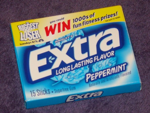 Sugar-free gum tastes and smells fresh. It also helps keep my mouth busy.