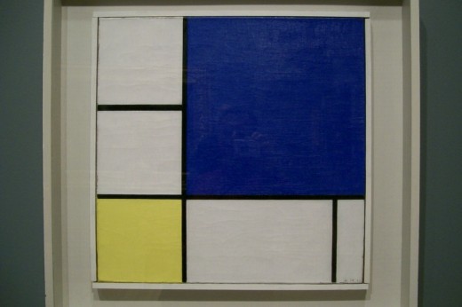 Fig. 1: This is Piet Mondrian's "Blue, White and Yellow."