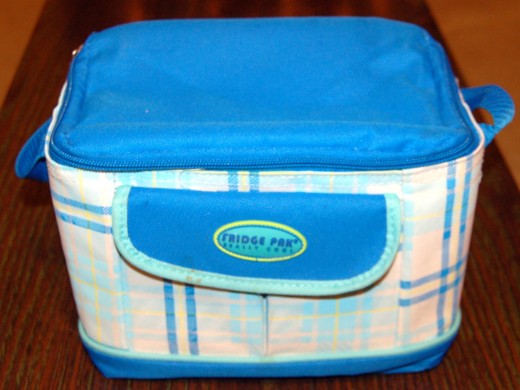 For some reason I couldn't find my lunchbox this morning, so I had to take my wife's to work.  Real cute.  And of course, all the guys at work saw it and told me 'just how cute it was' lol