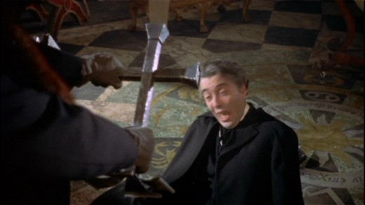 Christopher Lee comes to a bad end as Dracula