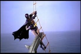 The courageous Batman fighting off the Shark in the 1966 movie Batman! (PRIME) 