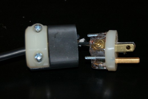 After the wires are snug, move up the rear housing back over the front panel. After the wires are snug, move up the rear housing back over the front panel.