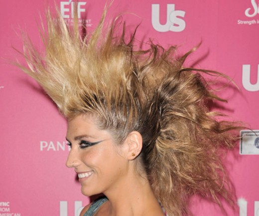 Ke$ha's Fauxhawk Ke$ha's Fauxhawk