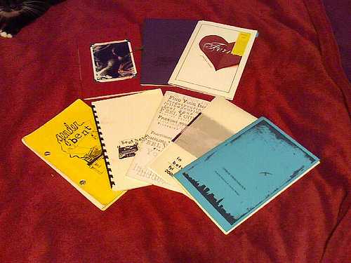 A selection of chapbook types