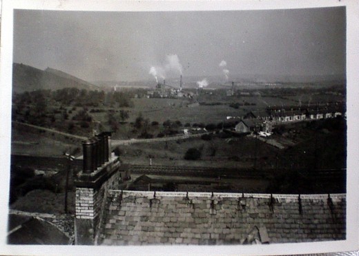 Westwood Shale Pit and Refinery from the Thistle Tower, West Calder