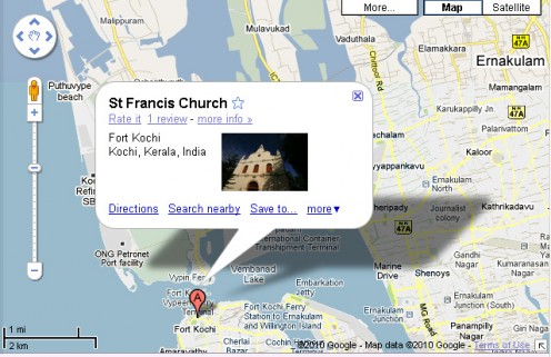 st francis church map