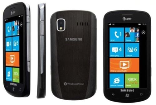 Samsung Focus, a Windows Phone 7 mobile