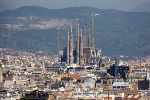 The Sagrada Familia is still under construction after a century.