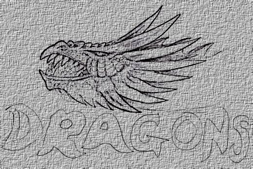 Dragon art by Wayne Tully.
