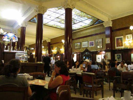 Inside of Cafe Tortoni