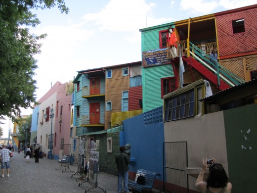 The colorful houses of the La Boca neighborhood