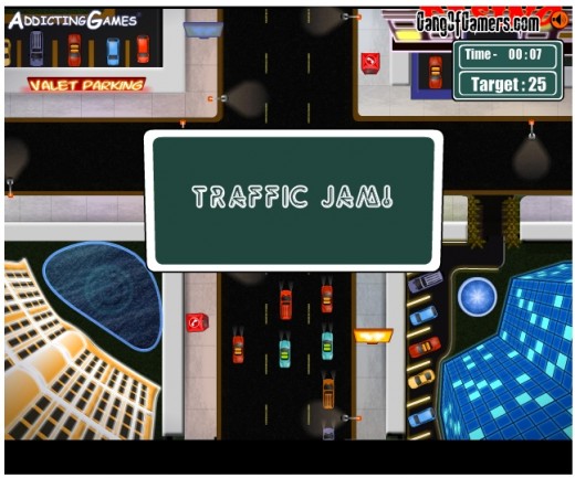 Las Vegas Traffic Mayhem: we waited too long before toggling the traffic light. A traffic jam resulted.