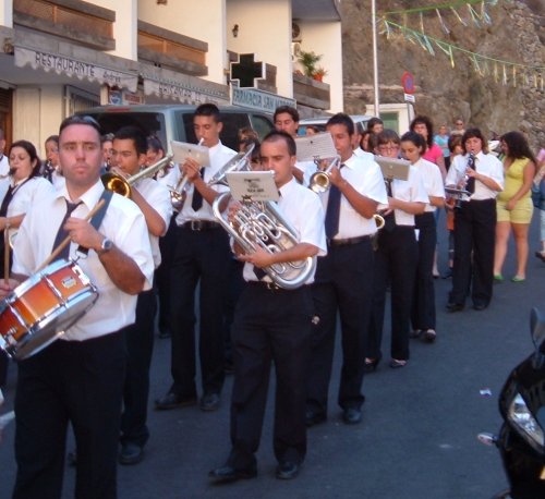 Brass band at Fiesta del Carmen celebrations