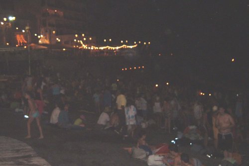 Beach on the night of San Juan