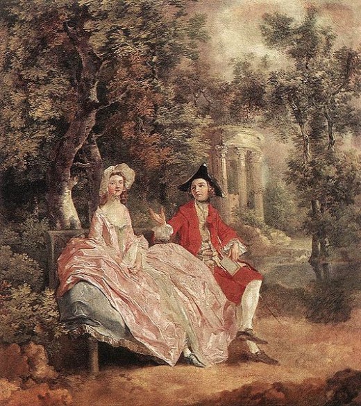 "Conversation in a Park" (1745) by Thomas Gainsborough.