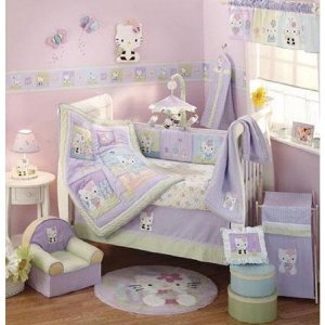 Hello Kitty Crib Set