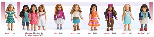 american girl of the year list