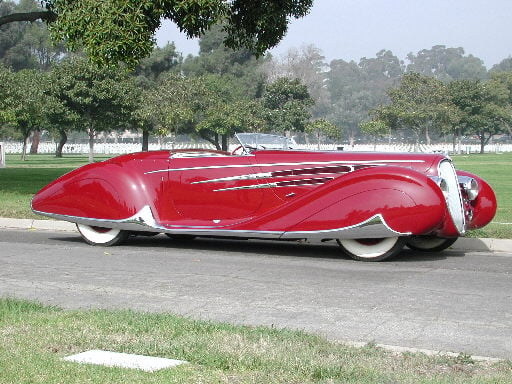 1939 Delahaye Type 165 Figoni & Felashi.  The only one built in the world for the 1939 Worlds Fair. Photos courtesy of webbwax.com and used by permission of the Pebble Beach Concours d’Elegance. All rights reserved.