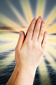 Prays for man