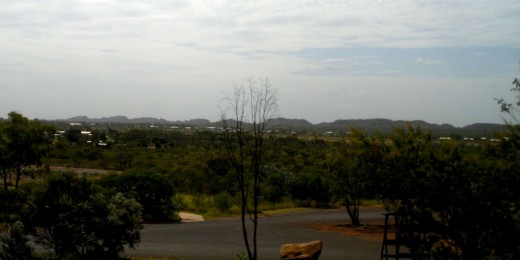  the low desert peaks that surround Tennant Creek.
