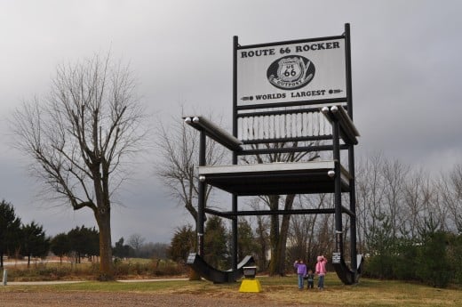 The World's Biggest Rocking Chair... taking the time out to see the Big things in life!