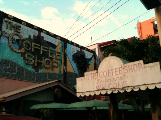 This is "The Coffee Shop" located in Barretto. It was one of the few places untouched when Mt Pinatubo erupted.