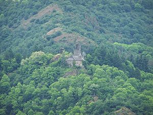 Castle at Waldhof-Falkenstein, overlooking the Our Valley