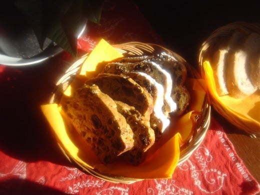 Spiced tea bread and stollen for Christmas Breakfasts