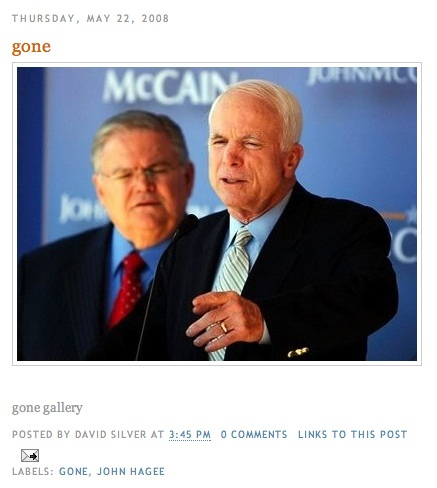 Pastor John Hagee with Senator McCain.