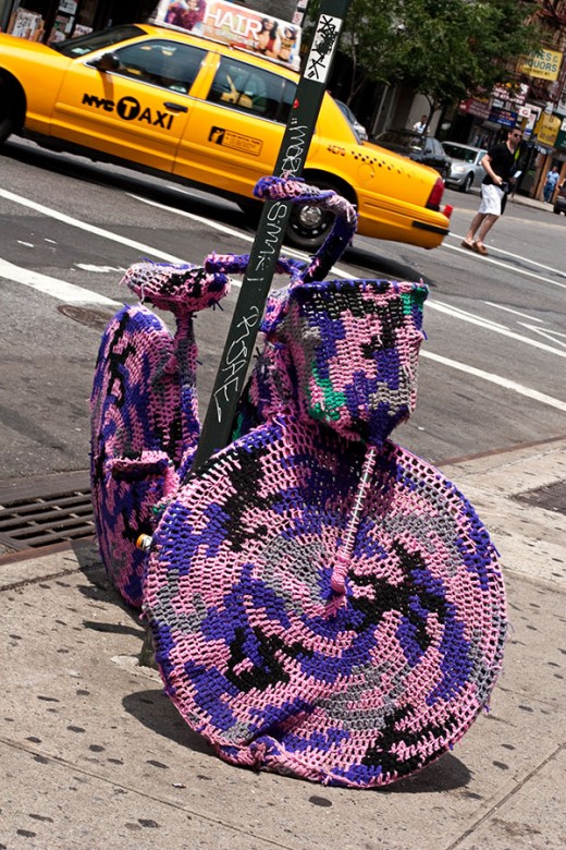 Crochet Bike by Olek