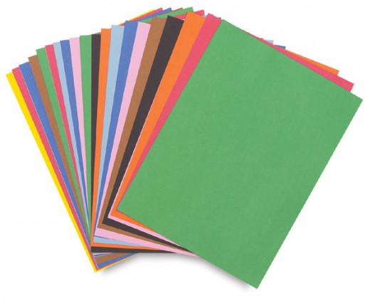 Piece of thin cardboard, oak tag, or standard size construction paper