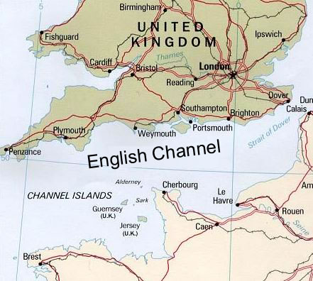 Lydd is situated by the Straits of Dover, English Channel