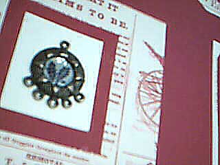 Altered Art Embellishment Made From Earring