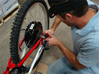 Installing an Electric Bike kit is a challenge