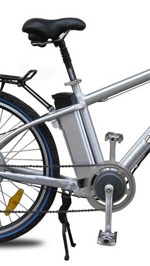 The Lithium-Ion batteries are lighter, smaller and more convenient which makes them small enough to be built into the electric bikes design 
