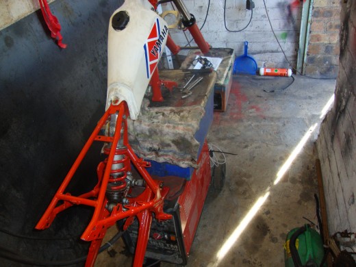 Then i found the frame cracked in more than one place, the cables were scrap, fork seals, electrics, brackets blah, blah, etc etc moan , gripe....