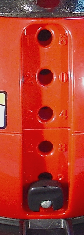 I adjusted the colors and contrast to make the numbers more visible- it's really more of a bright red.