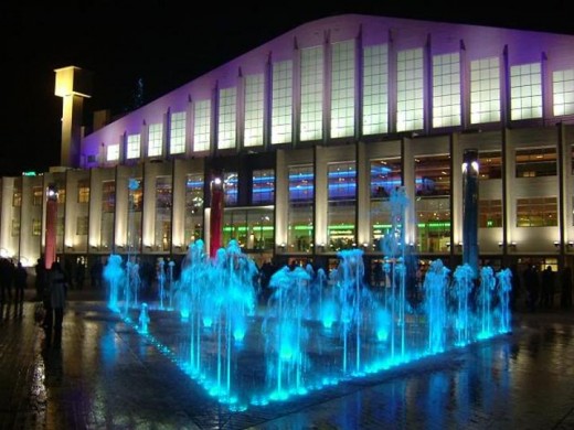 Wembley Arena at night