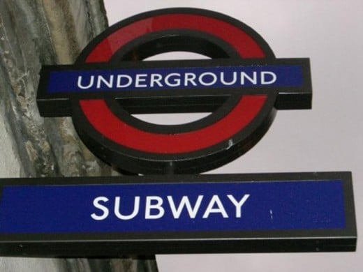London tube sign