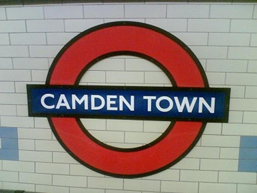Camden Town Station Sign