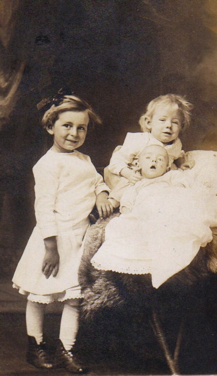 Daisy and Her Two Younger Brothers, Phil and Infant Norman