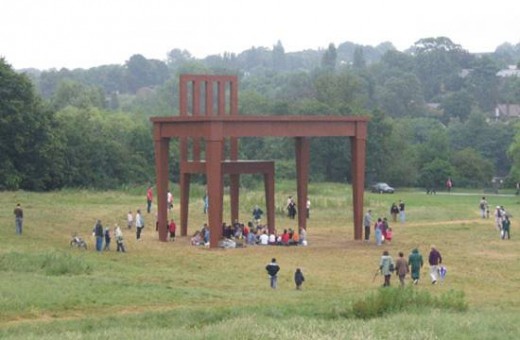Giant chair sculptures, Hampstead Heath