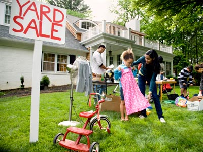 The early bird gets the worm and this is very important if your going to yard and garage sales.