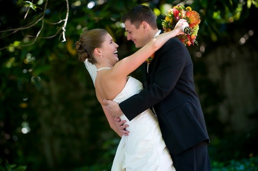 The wedding couple - Brett and Maria