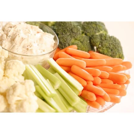 Fresh vegetables and dip