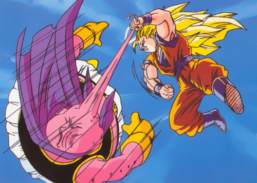 Will our heroes beat the persistent and candy loving Majin buu?