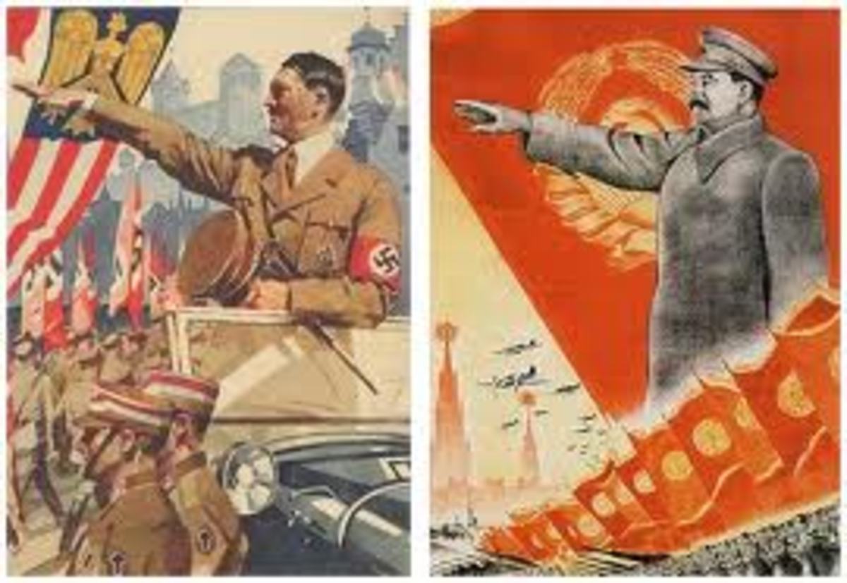 The socialist states of NAZI Germany and The Soviet Union