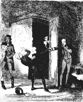 Bellingham shoots Perceval in the lobby of the House of Commons. Image Wikipedia