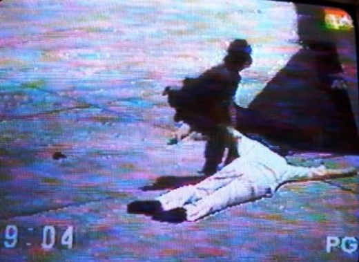 The body of Ninoy Aquino. Image Wikipedia.